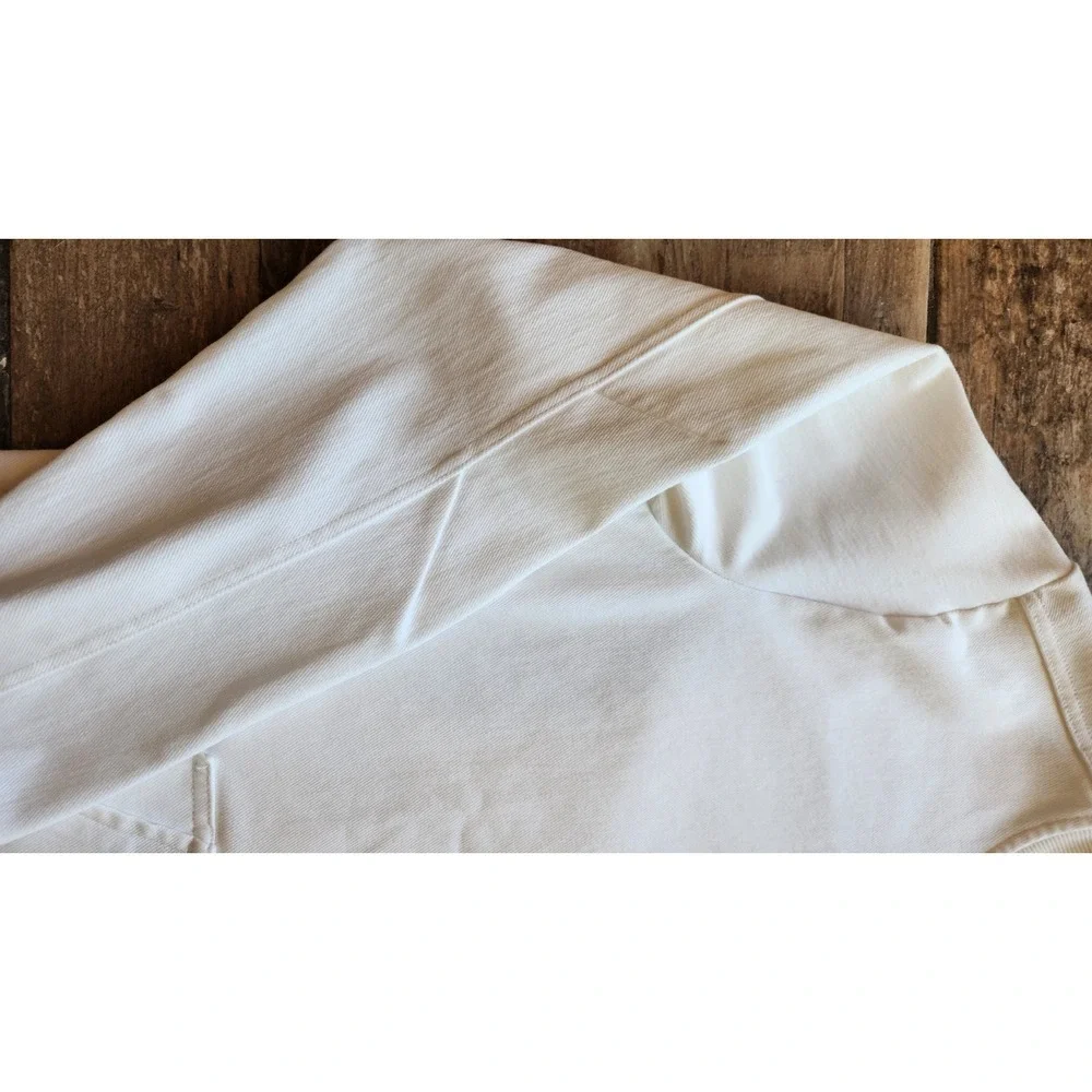 True Religion Men's White Pullover Sweatshirt with Pockets Size S